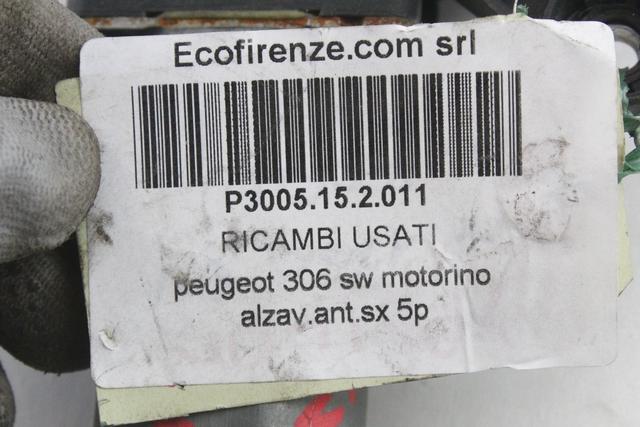 9222K7 MOTORINO MECCANISMO ALZA-VETRO ALZA-CRISTALLO PORTA ANTERIORE DESTRA AFTERMARKET PEUGEOT 306 SW 5P 1.9 DIESEL RICAMBIO USATO 0130821648 