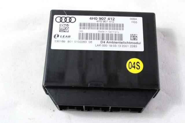 4H0907412 CENTRALINA COMFORT LUCI AUDI A8 D4 4.2 D 4X4 258KW AUT 4P (2013) RICAMBIO USATO