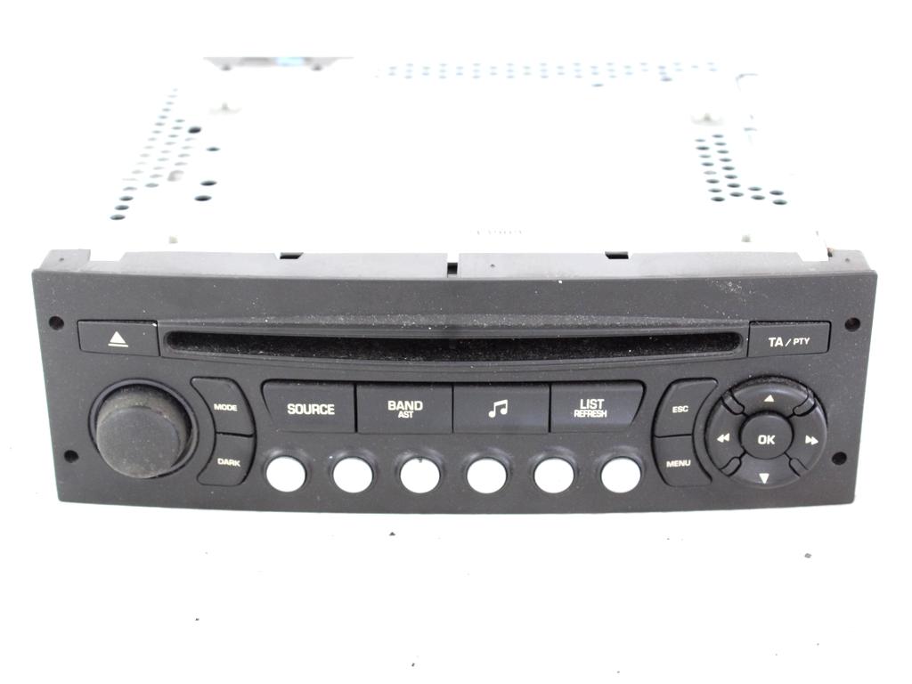 96662669XT AUTORADIO CITROEN C3 1.4 G 54KW 5M 5P (2010) RICAMBIO USATO (NON FORNIAMO CODICE AUTORADIO, MA SOLO NUMERO DI TELAIO VEICOLO)