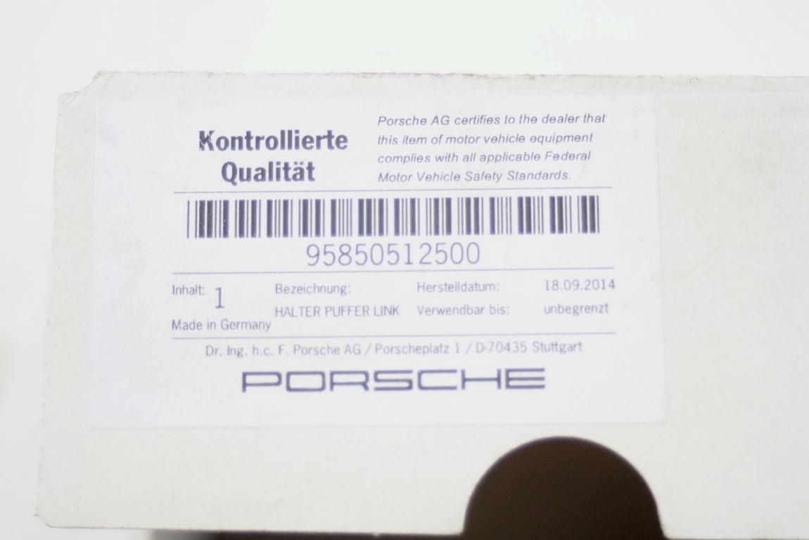 95850512500 SUPPORTO STAFFA PARAURTI ANTERIORE LATO SINISTRO PORSCHE CAYENNE (2016) RICAMBIO NUOVO