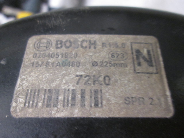 BREMS-SERVO OHNE PUMPE OEM N. 284051920 GEBRAUCHTTEIL SUZUKI SPLASH (03-2008/05-2012)DIESEL HUBRAUM 13 JAHR. 2009