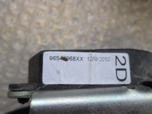 SICHERHEITSGURT OEM N. 96544968XX GEBRAUCHTTEIL PEUGEOT 206 PLUS T3E 2EK 2AC (2009 - 2012) DIESEL HUBRAUM 14 JAHR. 2010