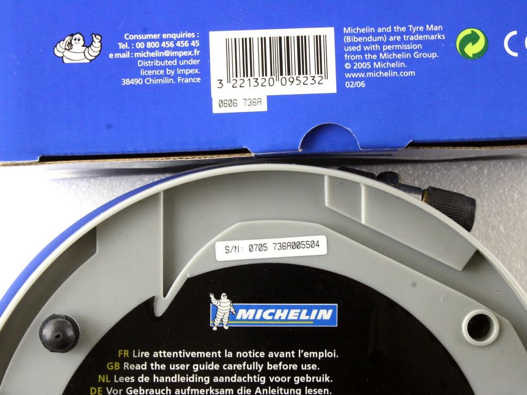 3221320095232 COMPRESSORE GONFIAGGIO PNEUMATICI MICHELIN RICAMBIO NUOVO