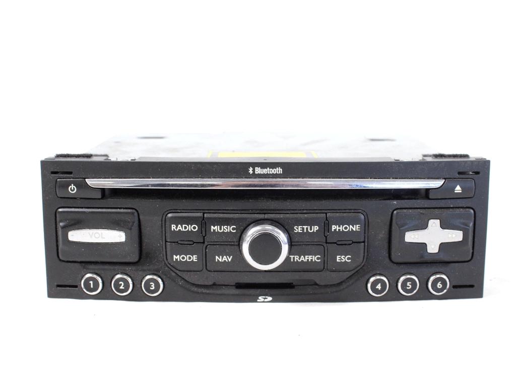 96661984XT AUTORADIO CON SISTEMA DI NAVIGAZIONE SATELLITARE PEUGEOT 5008 1.6 D 80KW 6M 5P (2010) RICAMBIO USATO