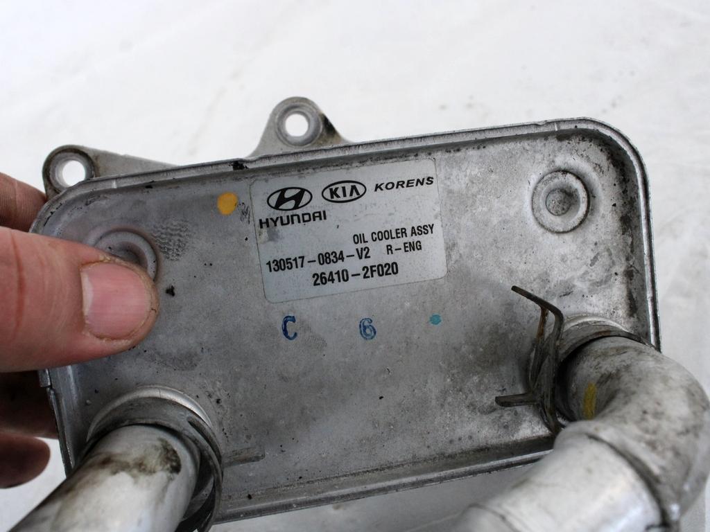 26410-2F020 RADIATORE OLIO MOTORE HYUNDAI IX35 2.0 D 4X4 100KW AUT 5P (2013) RICAMBIO USATO