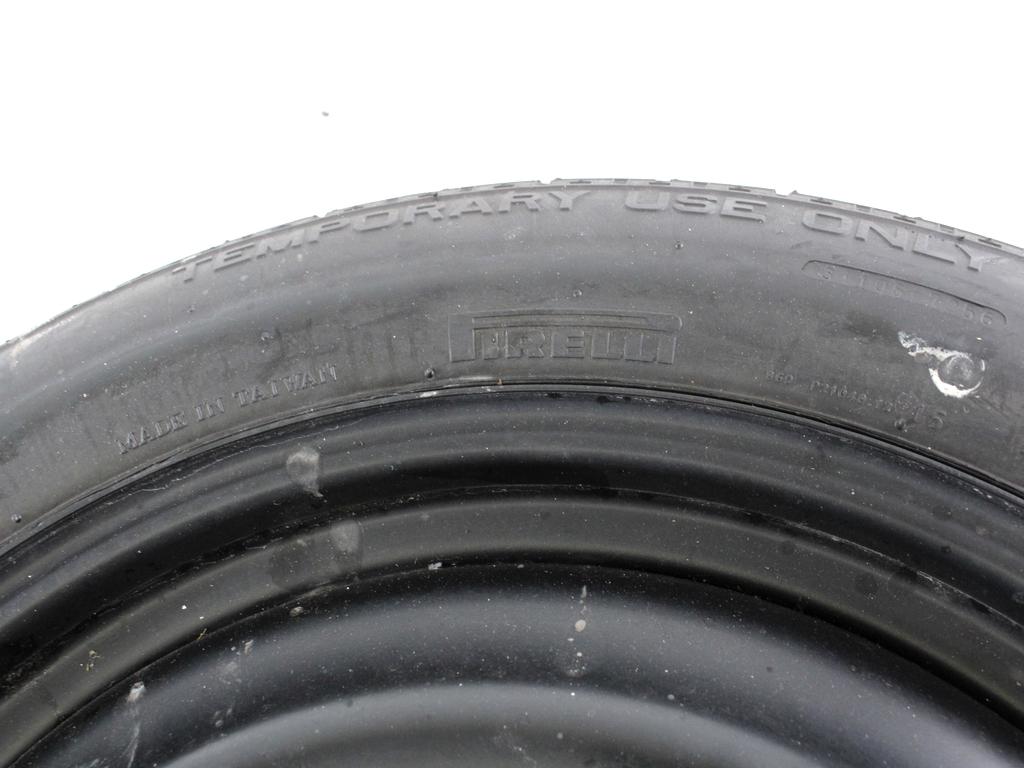 1909109 RUOTINO DI SCORTA PIRELLI SPARE TYRE 125/85 R16 99M FORD FOCUS 1.6 D 66KW 5M 5P (2007) RICAMBIO USATO CON CERCHIO IN FERRO DA 16 POLLICI 5 FORI 4,0BX16 ET 25 INTERASSE 5X108 