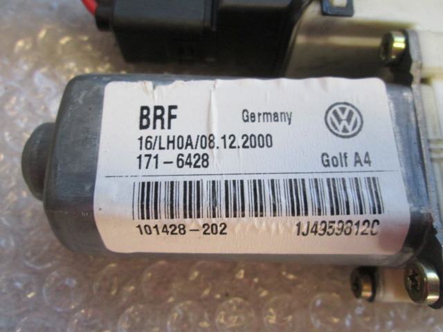 FENSTERMOTOR HINTEN OEM N. 1J4959812C013 GEBRAUCHTTEIL VOLKSWAGEN GOLF MK4 BER/SW (1998 - 2004) DIESEL HUBRAUM 19 JAHR. 2002