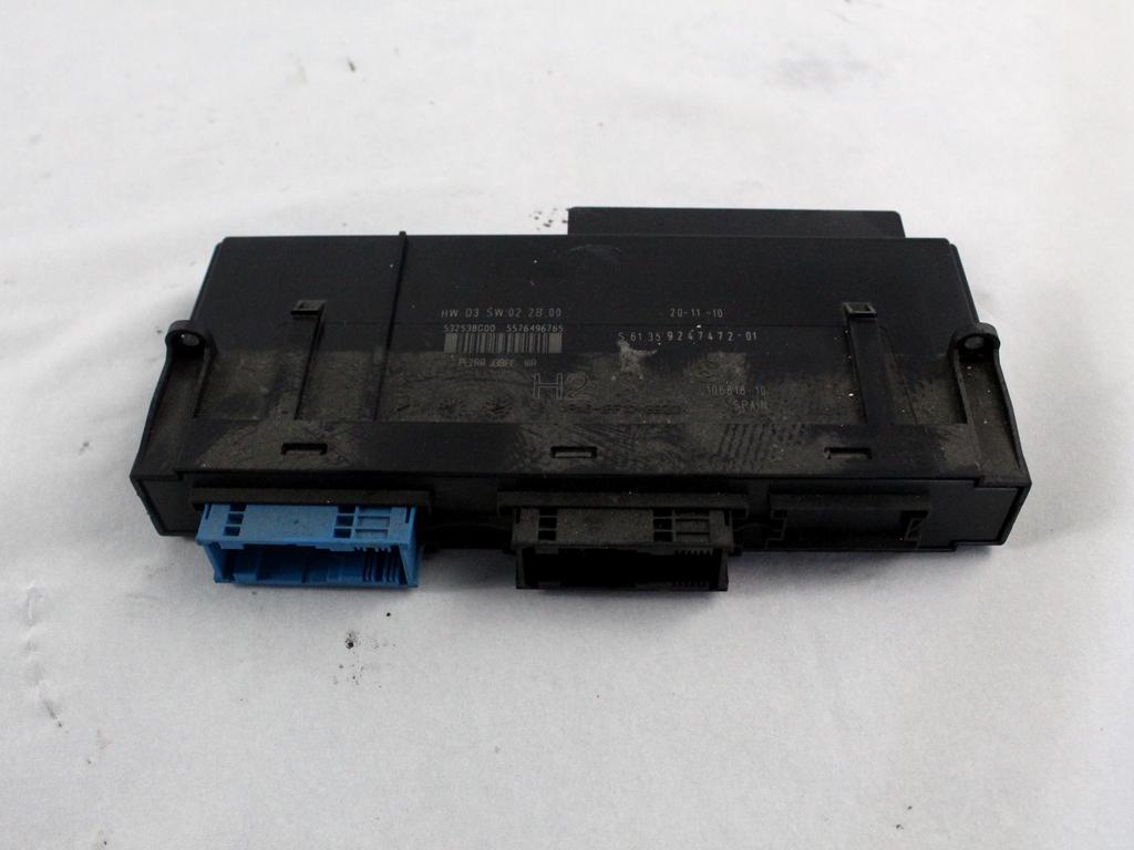 61359247472 CENTRALINA BODY COMPUTER BMW SERIE 3 316D E91 2.0 D 85KW 6M 5P (2010) RICAMBIO USATO