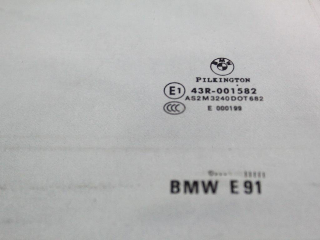 51347119978 VETRO SCENDENTE PORTA POSTERIORE DESTRA BMW SERIE 3 316D E91 2.0 D 85KW 6M 5P (2010) RICAMBIO USATO