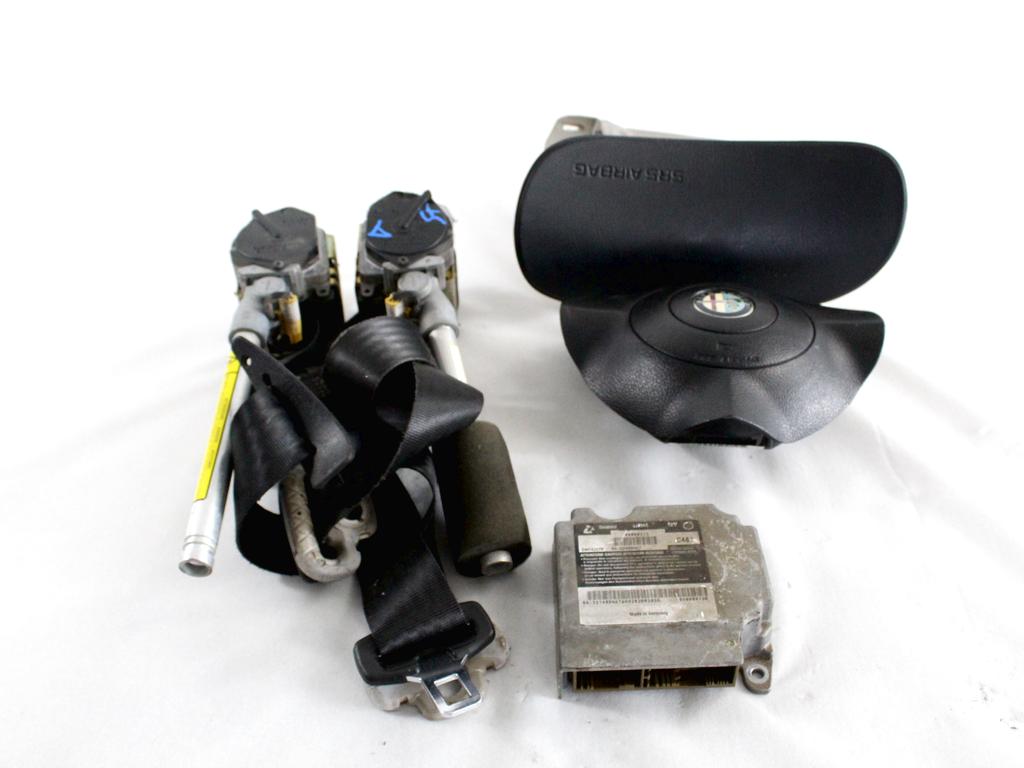 60680213 KIT AIRBAG ALFA ROMEO 156 R2 SW 1.9 D 85KW 5M 5P (2005) RICAMBIO USATO CON CENTRALINA AIBAG, AIRBAG VOLANTE, AIRBAG PASSEGGERO, PRETENSIONATORI CINTURE DI SICUREZZA 735289920 60619540 