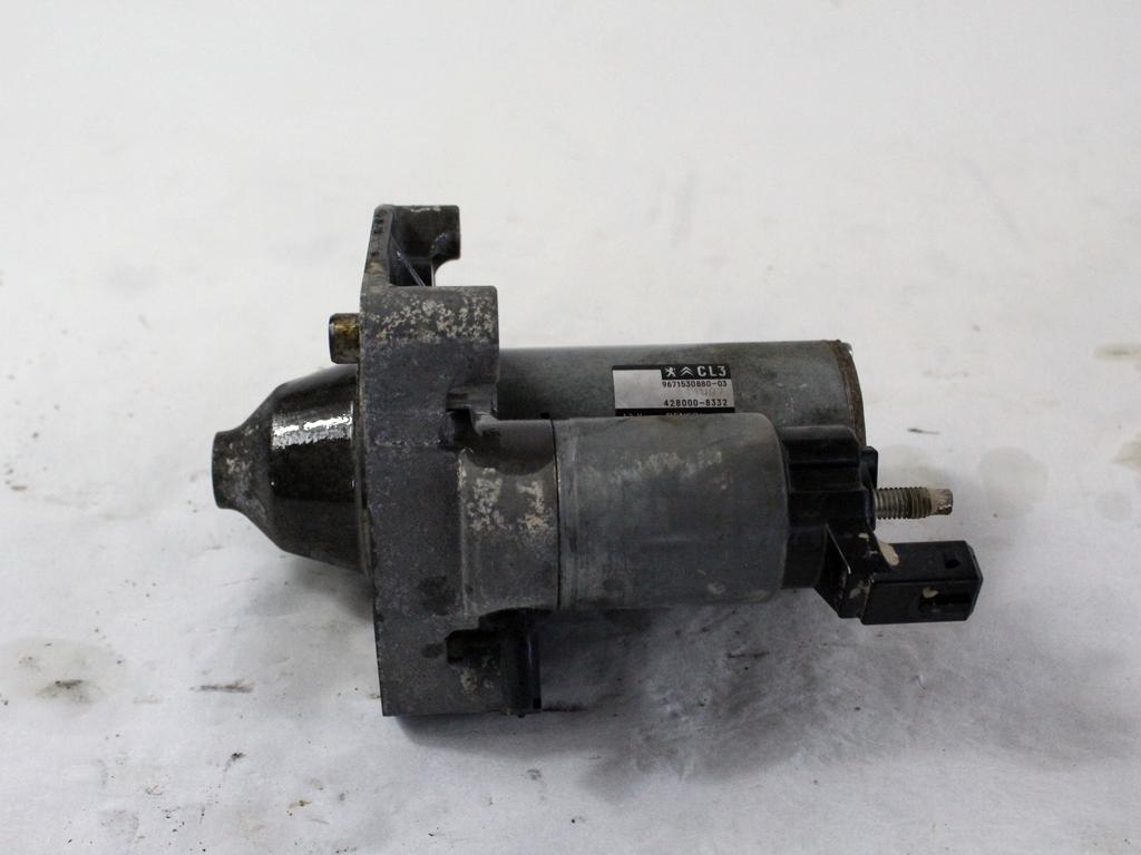 9671530880 MOTORINO AVVIAMENTO PEUGEOT 2008 1.2 B 60KW 5M 5P (2018) RICAMBIO USATO 428000-8332