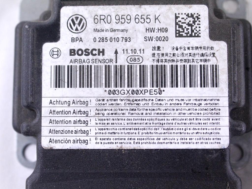 10 CENTRALINE AIRBAG USATE NON FUNZIONANTI DA RICODIFICARE 1T0909605E 1C0909605K 6R0959655K 1K0909605AE 6Q0909605AD 1K0909605AE 6R0959655K 4F0959655B 1C0909605 8K0959655B 0285010793 