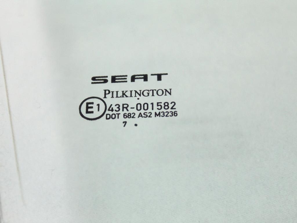 1P0845202B VETRO SCENDENTE PORTA ANTERIORE DESTRA SEAT LEON 1.9 D 77KW 5M 5P (2008) RICAMBIO USATO