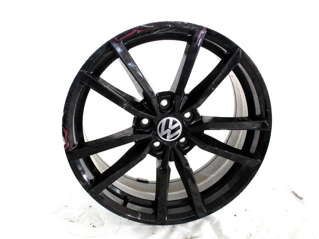 CERCHIO IN LEGA AFTERMARKET DA 18 POLLICI 5 FORI 18X8JJ VOLKSWAGEN GOLF 7 1.6 D 77KW 5M 5P (2013) RICAMBIO USATO DIFETTATO, INTERASSE 5X112