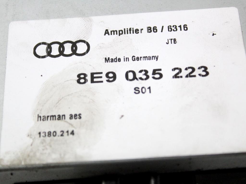 8E9035223 AMPLIFICATORE AUDIO AUDI A4 SW 1.9 D 96KW 6M 5P (2003) RICAMBIO USATO