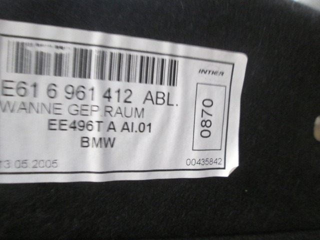 INNENFUTTER / HECKKLAPPENFUTTER OEM N. 6961412 GEBRAUCHTTEIL BMW SERIE 5 E60 E61 (2003 - 2010) DIESEL HUBRAUM 30 JAHR. 2005