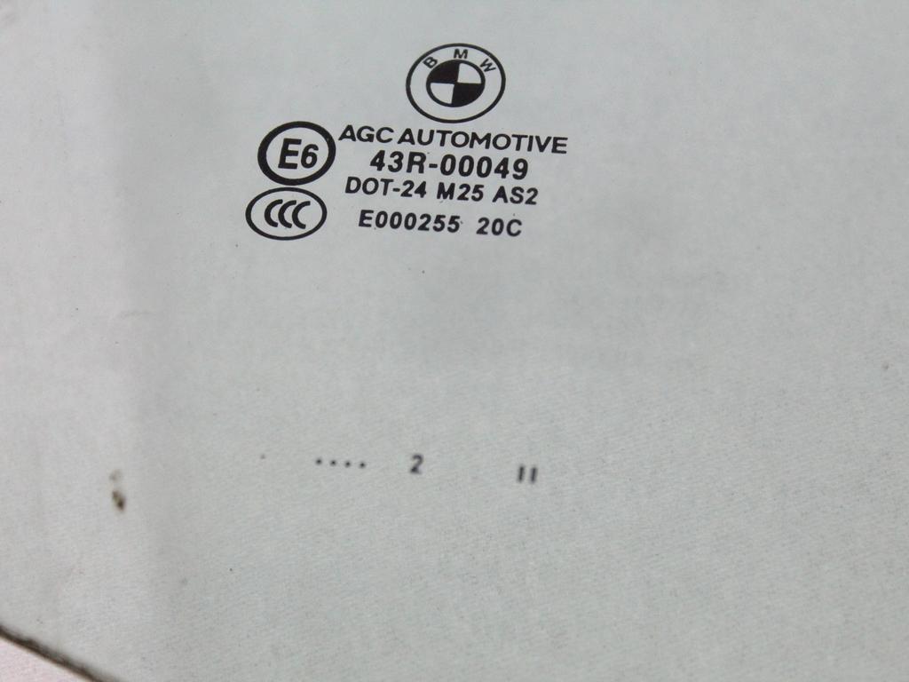 51332990296 VETRO SCENDENTE PORTA ANTERIORE DESTRA BMW X1 E84 18D 2.0 D 105KW 6M 5P (2012) RICAMBIO USATO 