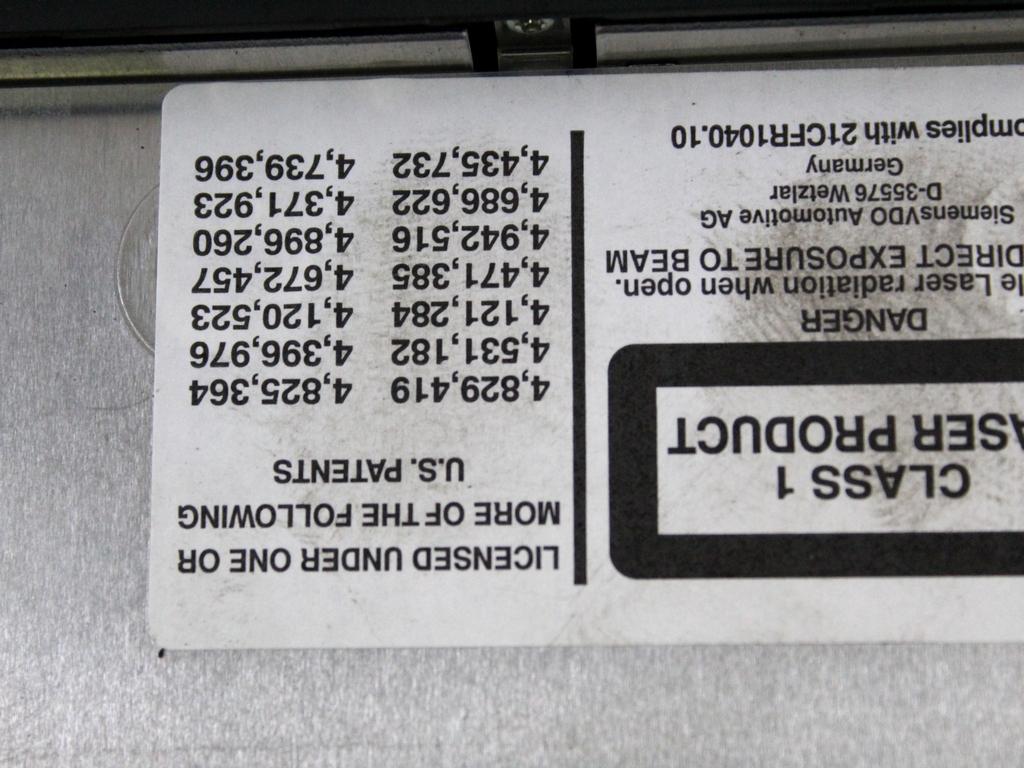 65126976890 AUTORADIO MINI COOPER R50 1.6 B 85KW 5M 3P (2006) RICAMBIO USATO (NON FORNIAMO CODICE AUTORADIO, MA SOLO NUMERO DI TELAIO VEICOLO)