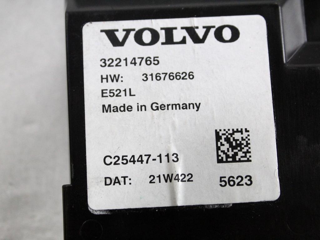 32214765 CENTRALINA MODULO PORTELLONE COFANO POSTERIORE BAULE VOLVO XC90 2.0 I 4X4 173KW AUT 5P (2021) RICAMBIO USATO