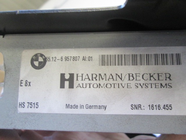 AUDIOVERSTARKER OEM N. 6957807 GEBRAUCHTTEIL BMW X3 E83 (2004 - 08/2006 ) DIESEL HUBRAUM 20 JAHR. 2005