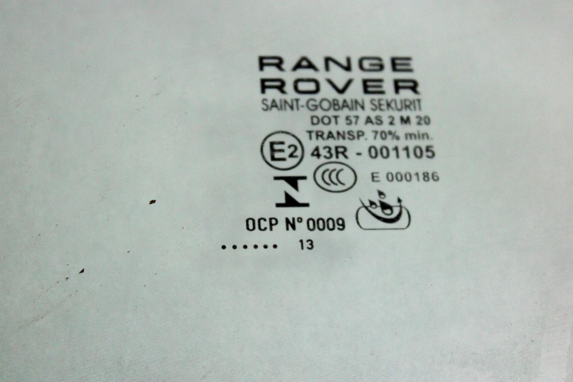 LR044526 VETRO SCENDENTE PORTA ANTERIORE SINISTRA LAND ROVER RANGE ROVER EVOQUE L538 R 2.2 D 4X4 110KW AUT 5P (2013) RICAMBIO USATO