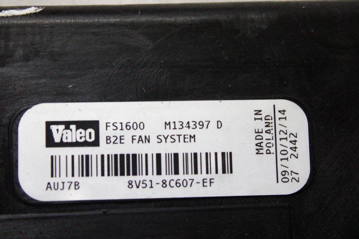 8V51-8C607-EF ELETTROVENTOLA FORD FIESTA 1.4 D 51KW 5M 5P (2012) RICAMBIO USATO