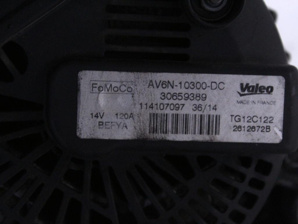 AV6N-10300-DC ALTERNATORE FORD FIESTA 1.5 D 55KW 5M 5P (2014) RICAMBIO USATO