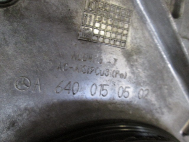 MOTOR OEM N. 640942 GEBRAUCHTTEIL MERCEDES CLASSE A W169 5P C169 3P RESTYLING (05/2008 - 2012) DIESEL HUBRAUM 20 JAHR. 2012