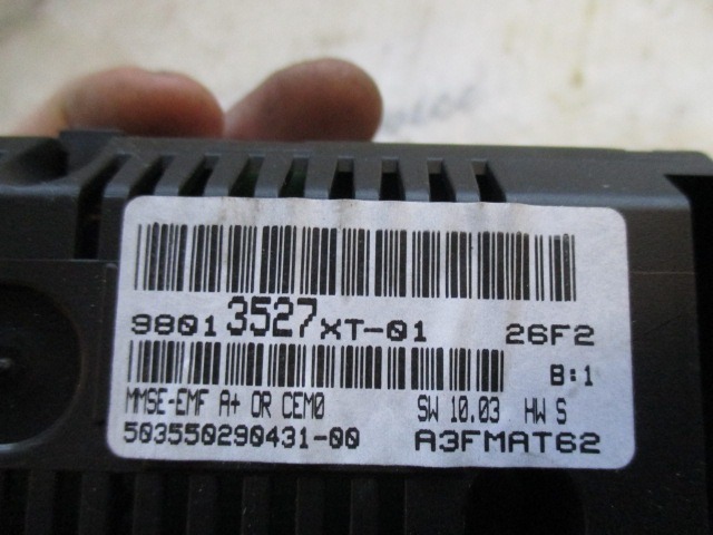 BORDCOMPUTER OEM N. 98013527XT GEBRAUCHTTEIL CITROEN DS3 (2009 - 2014) DIESEL HUBRAUM 14 JAHR. 2012