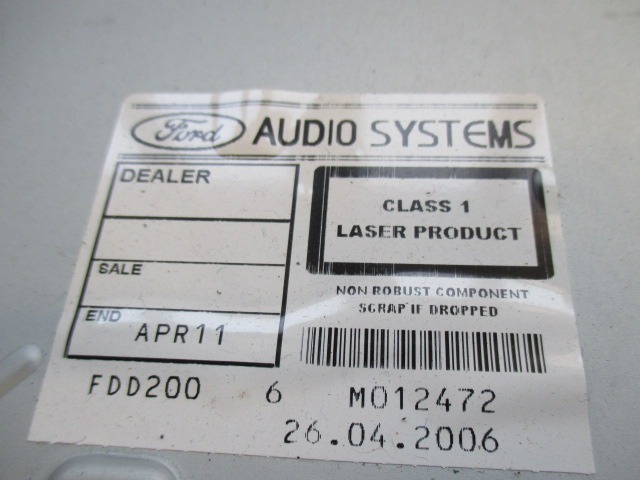 RADIO CD?/ VERSTARKER / HALTER HIFI SYSTEM OEM N. 5S7T18C815AF GEBRAUCHTTEIL FORD MONDEO BER/SW (2000 - 2007) DIESEL HUBRAUM 20 JAHR. 2006