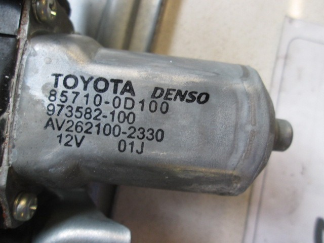 TURFENSTERMECHANISMUS HINTEN OEM N. AV262100-2330 GEBRAUCHTTEIL TOYOTA AURIS (2007 - 02/2010) DIESEL HUBRAUM 20 JAHR. 2007