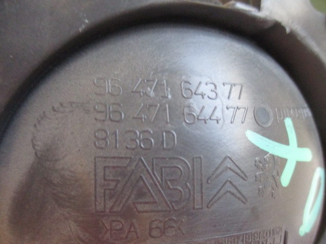 TUROFFNER OEM N. 9647164377 GEBRAUCHTTEIL CITROEN C2 (2004 - 2009) DIESEL HUBRAUM 14 JAHR. 2004