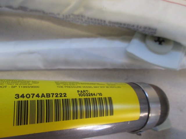 KOPFAIRBAG RECHTS OEM N. 34074AB7222 GEBRAUCHTTEIL AUDI A3 8P 8PA 8P1 (2003 - 2008)DIESEL HUBRAUM 20 JAHR. 2008