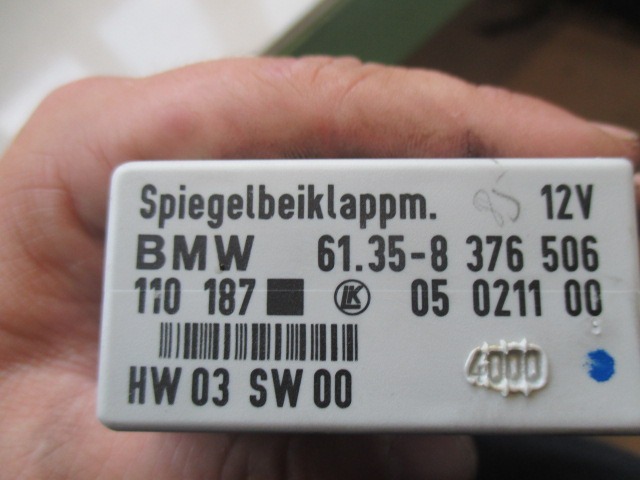 VERSCHIEDENE STEUERGERATE OEM N. 8376506 GEBRAUCHTTEIL BMW SERIE 3 E46 BER/SW/COUPE/CABRIO (1998 - 2001) DIESEL HUBRAUM 30 JAHR. 1999