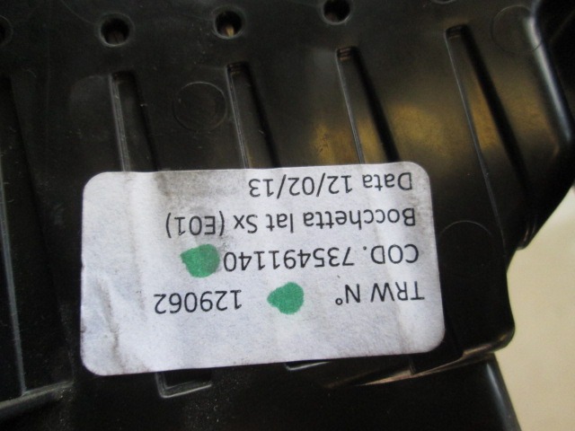 LUFTAUSTRITT OEM N. 735491140 GEBRAUCHTTEIL FIAT PANDA 319 (DAL 2011) BENZINA/METANO HUBRAUM 9 JAHR. 2013