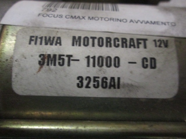 FORD CMAX (2003/2007) 1,6 TDCI STARTER MOTOR 3M5T-11000-CD