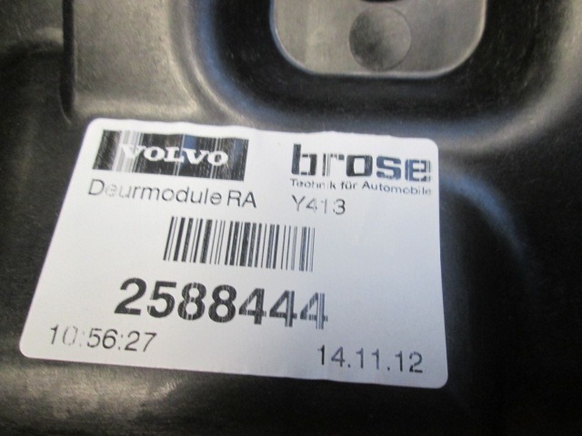 FENSTERMECHANISMUS HINTEN OEM N. 30791020 GEBRAUCHTTEIL VOLVO XC60 (DAL 2013) DIESEL HUBRAUM 24 JAHR. 2013