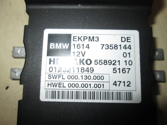 STEUERGERAT FUR KRAFTSTOFFPUMPE OEM N. 0123211849 GEBRAUCHTTEIL BMW SERIE 3 F30/F31 BER/SW (DAL 2012) DIESEL HUBRAUM 20 JAHR. 2013