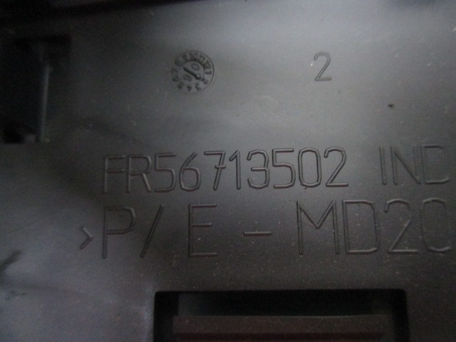 DIVERSE SCHALTER OEM N. 56713502 GEBRAUCHTTEIL PEUGEOT 207 / 207 CC WA WC WK (2006 - 05/2009) BENZINA HUBRAUM 14 JAHR. 2008